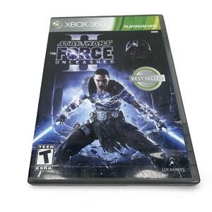 Star Wars The Force Unleashed II Xbox 360 Platinum Hits CIB Manual 2010
